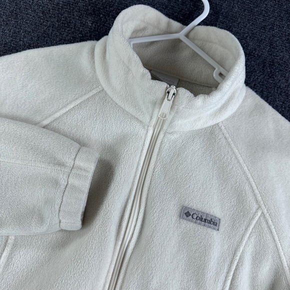 Columbia Jackets & Blazers - Columbia Fleece Jacket Womens XL Extra Large Cream Full Zip Benton Springs